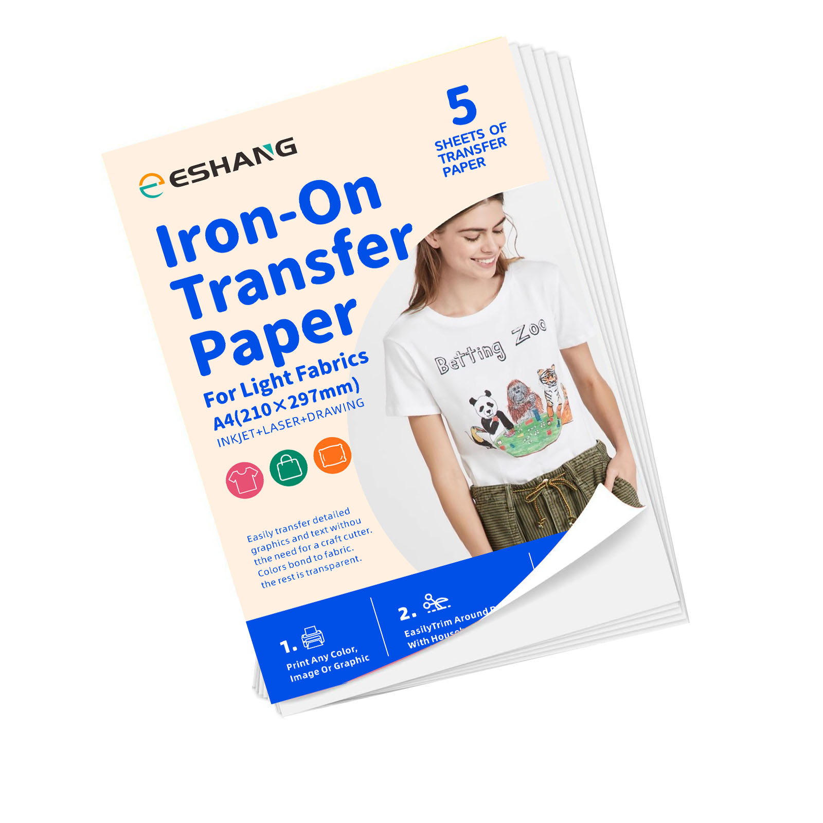 Transfer Paper Carbon - 5 листов термопереносной бумаги формата А4