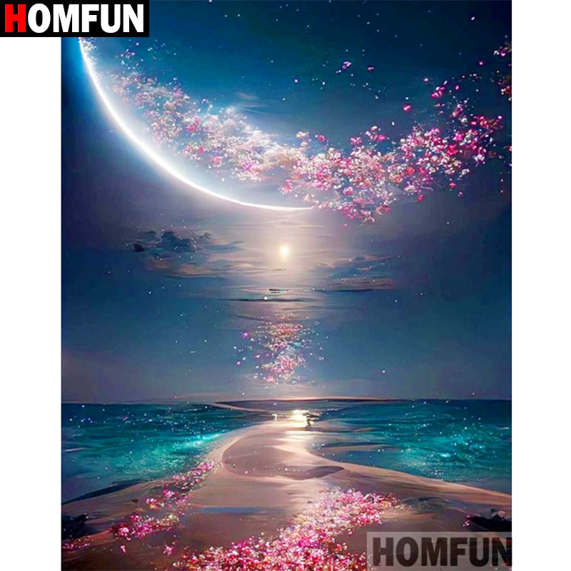 Embroidery Roll Pattern - HOMFUN 5D Алмазный узор со стразами