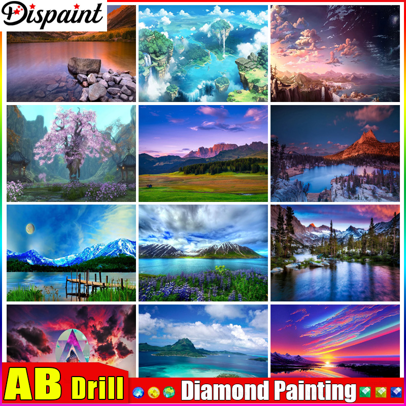 Embroidery Roll Pattern - Dispaint AB алмазная живопись полный квадратный/круглый
