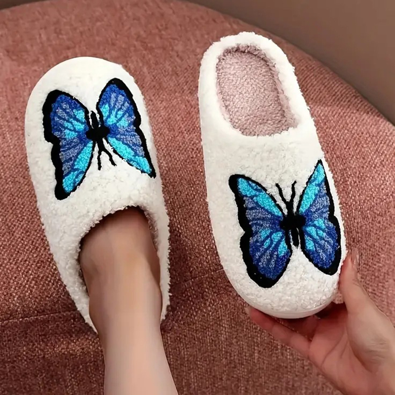 Embroidery Designer - Унисекс пушистые хлопковые тапочки SHAJI с