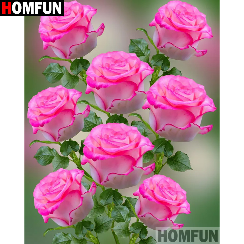 Embroidery Roll Pattern - HOMFUN Алмазная вышивка 