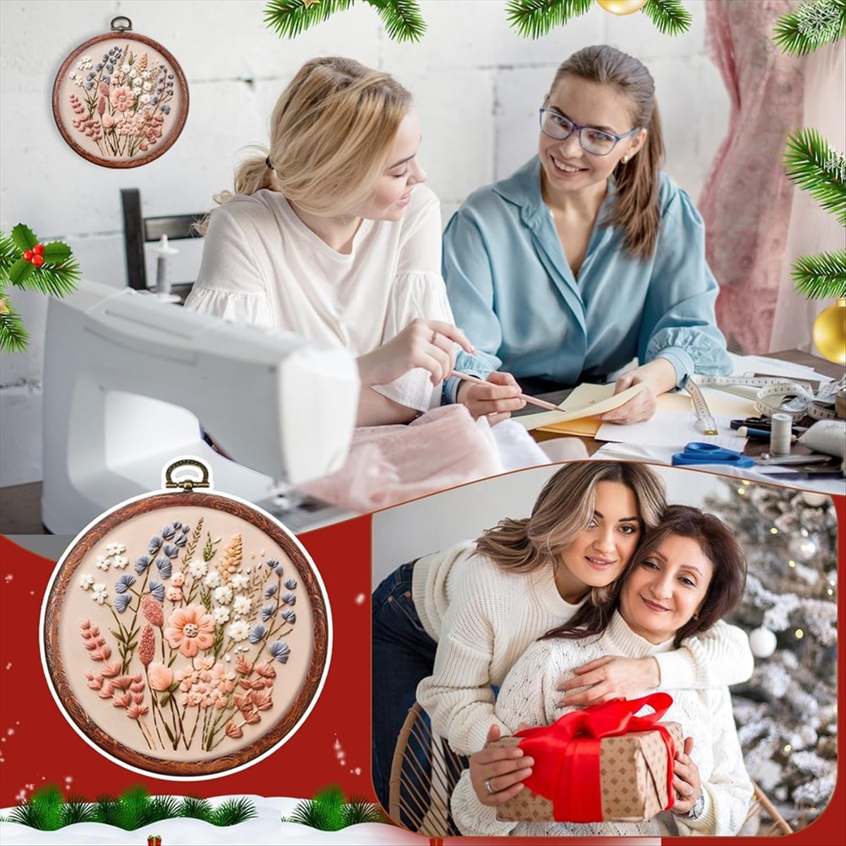 Embroidery Ring Sizes - 6 размеров, круглые пяльцы для вышивания