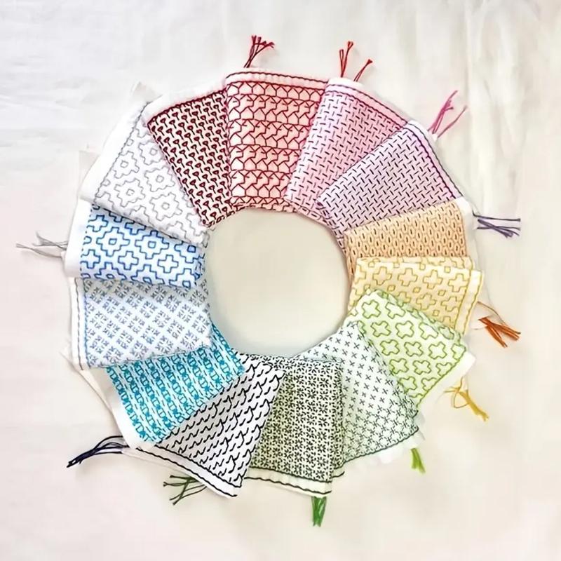 Embroidery Kit - 9/32 шт., нитки и иглы, джинсовая