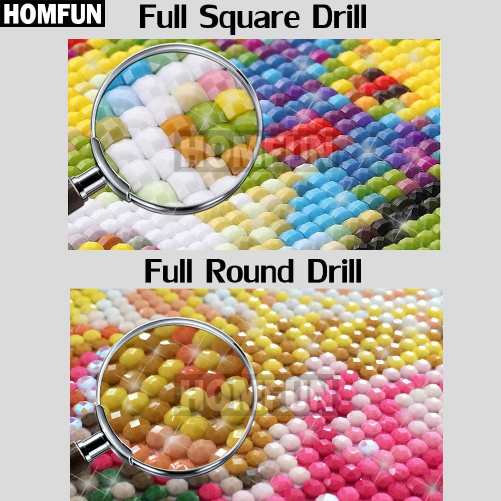 HOMFUN 5D Алмазный узор со стр – обзор и цена Embroidery Roll Pattern