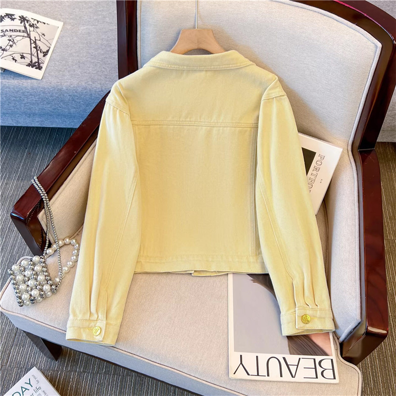 Корейская винтажная джинсовая  – обзор и цена Embroidery Yellow
