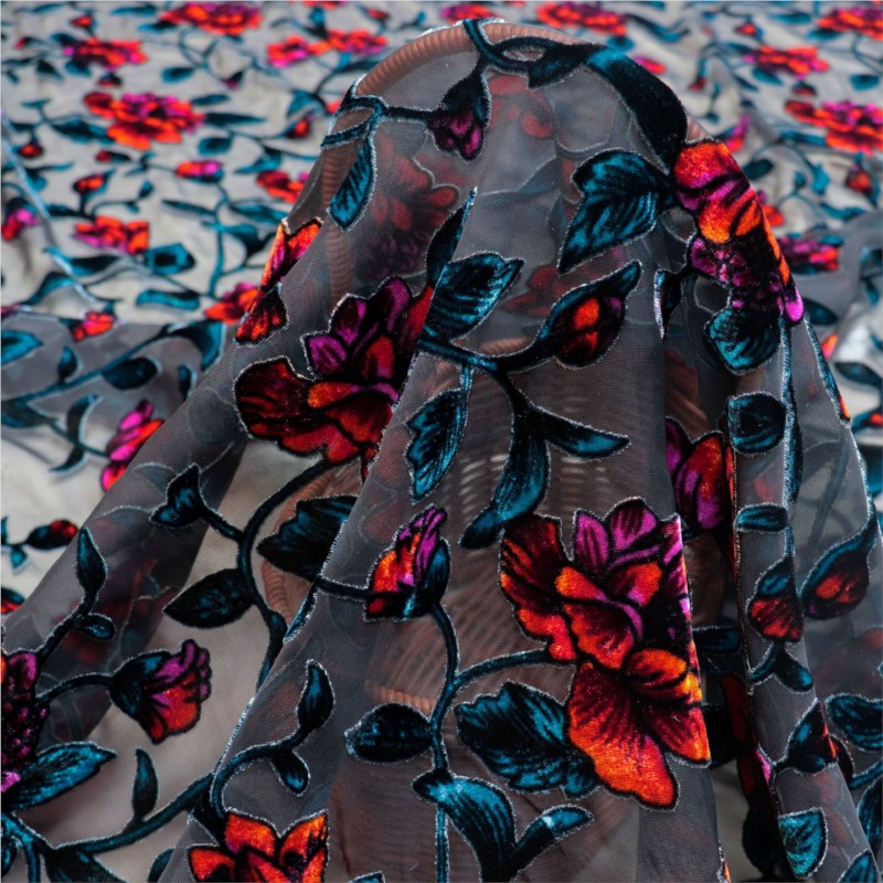 Тканое бархатное парчовое виск – обзор и цена Velvet Fabric Embroidery