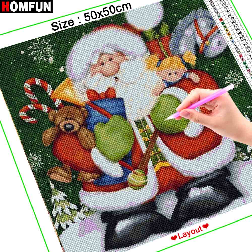 Алмазная живопись HOMFUN, карт – обзор и цена Embroidery Roll Pattern