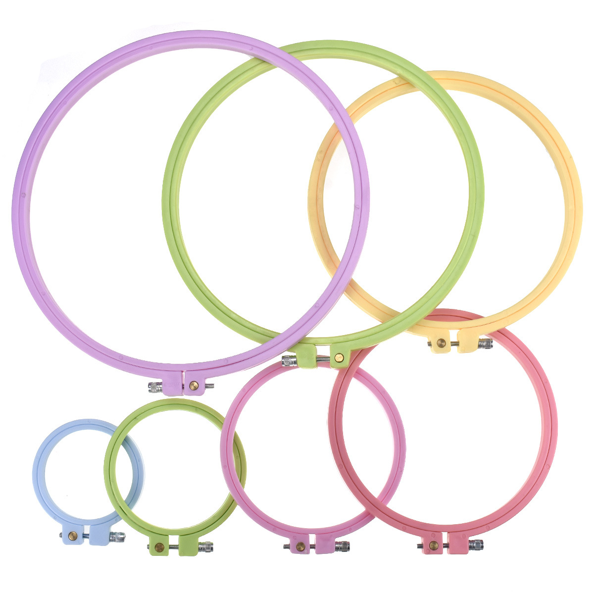 Круглые пластиковые пяльцы для – обзор и цена Embroidery Ring Sizes