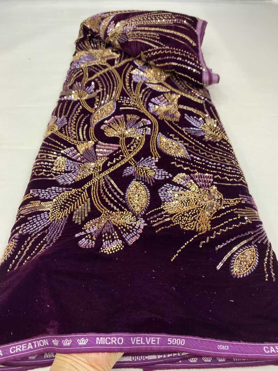 Новинка 2026 года: Африканские – обзор и цена Velvet Fabric Embroidery