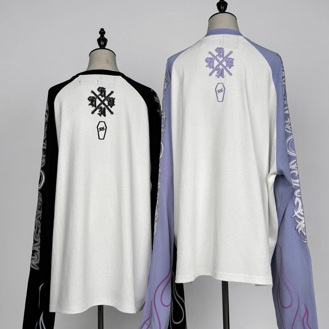 Футболка с длинными объемными  – обзор и цена Embroidery Shirt
