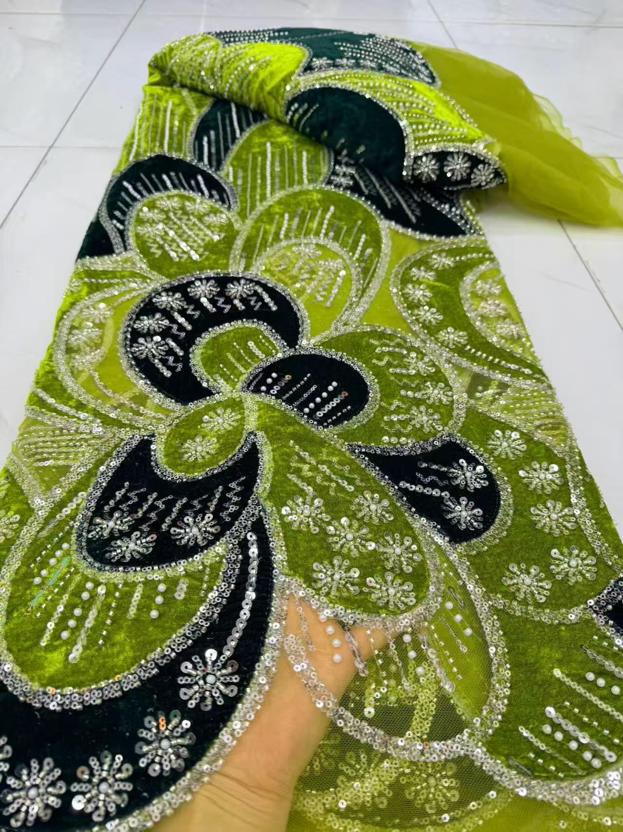 Роскошная кружевная ткань 2026 – обзор и цена Velvet Fabric Embroidery