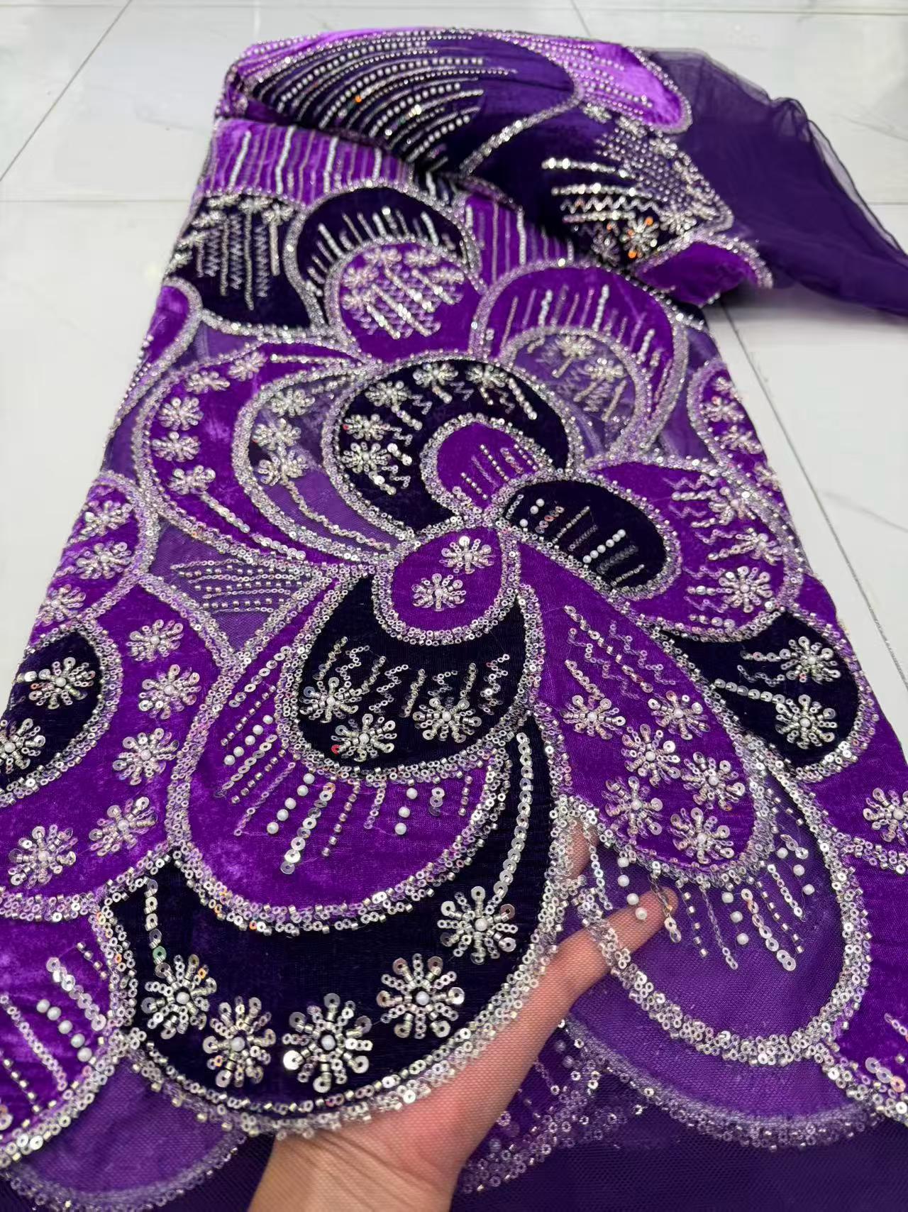 Роскошная кружевная ткань 2026 – обзор и цена Velvet Fabric Embroidery