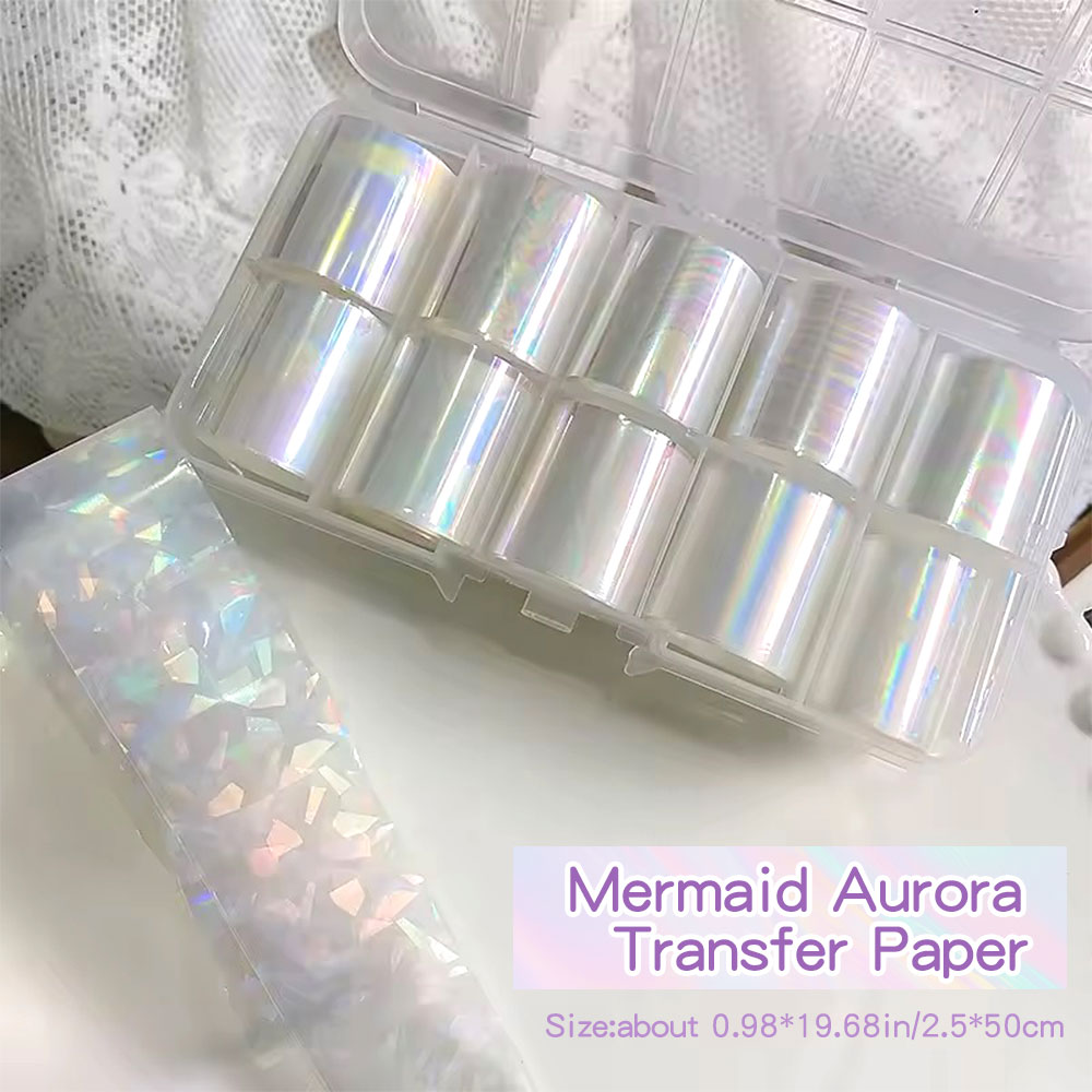 10 рулонов переливающейся фоль – обзор и цена Transfer Paper Carbon
