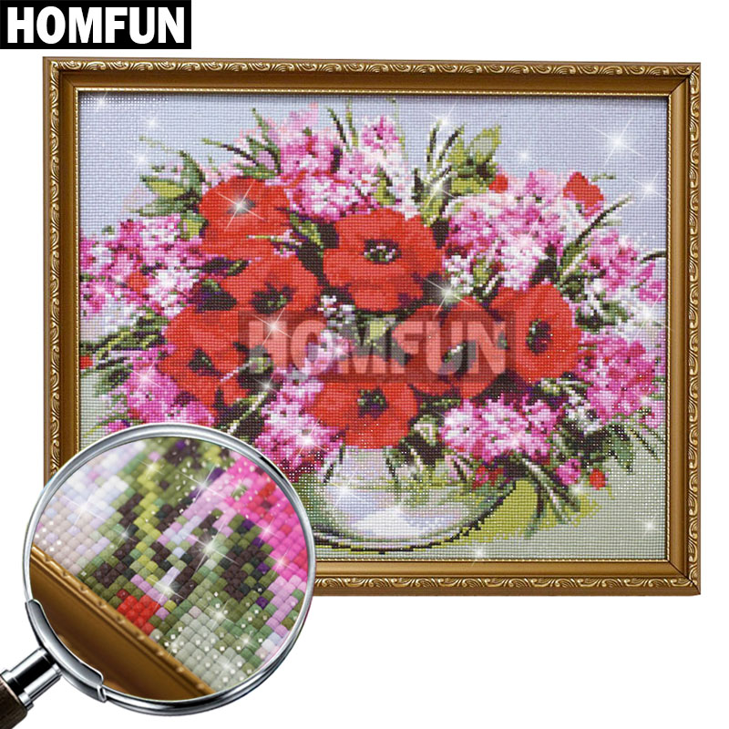 HOMFUN полная Алмазная вышивка – обзор и цена Embroidery Roll Pattern