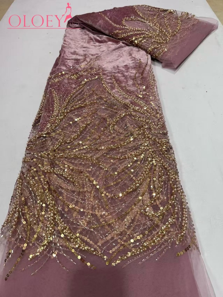OLOEY Роскошное свадебное плат – обзор и цена Velvet Fabric Embroidery