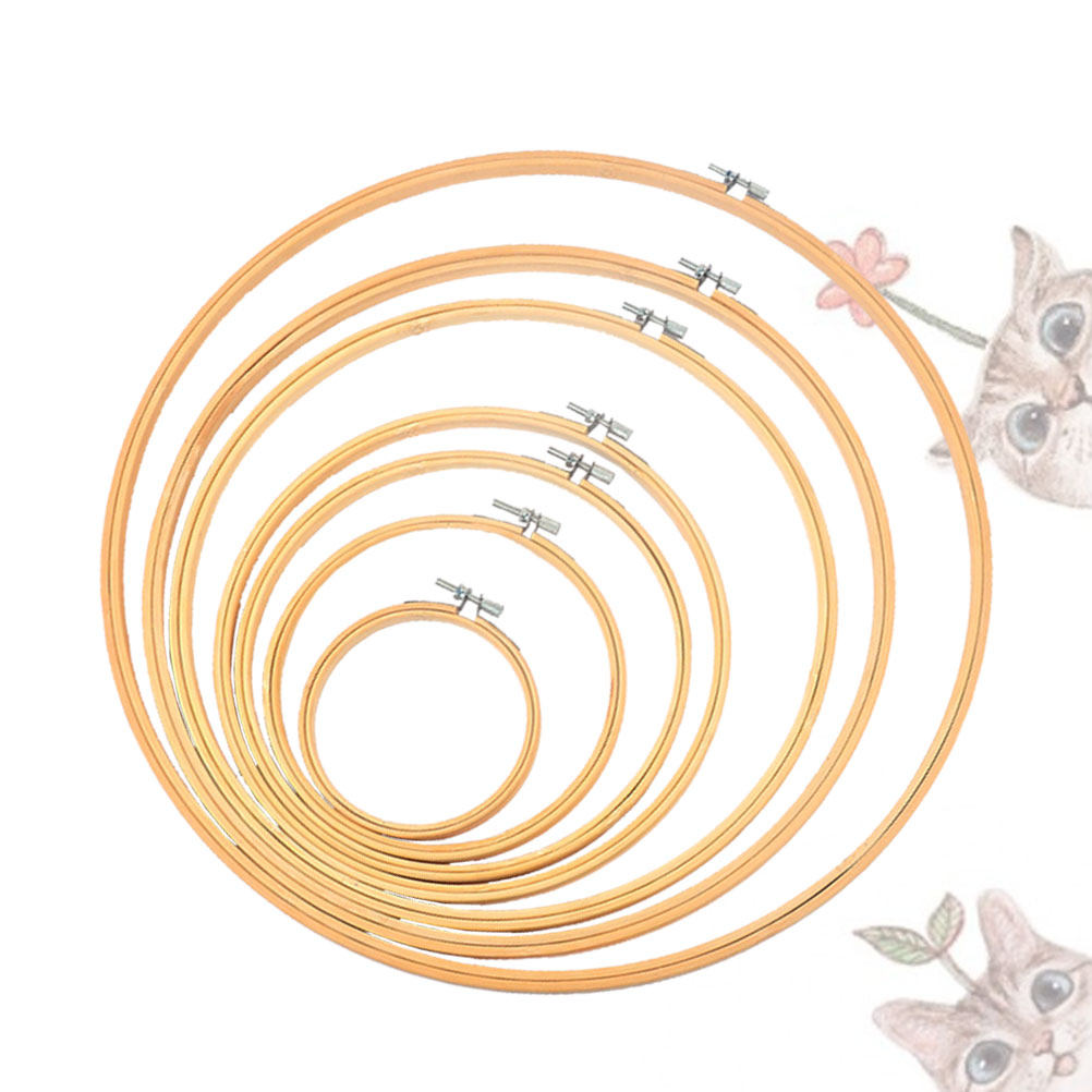 6 шт. экологически чистых бамб – обзор и цена Embroidery Ring Sizes