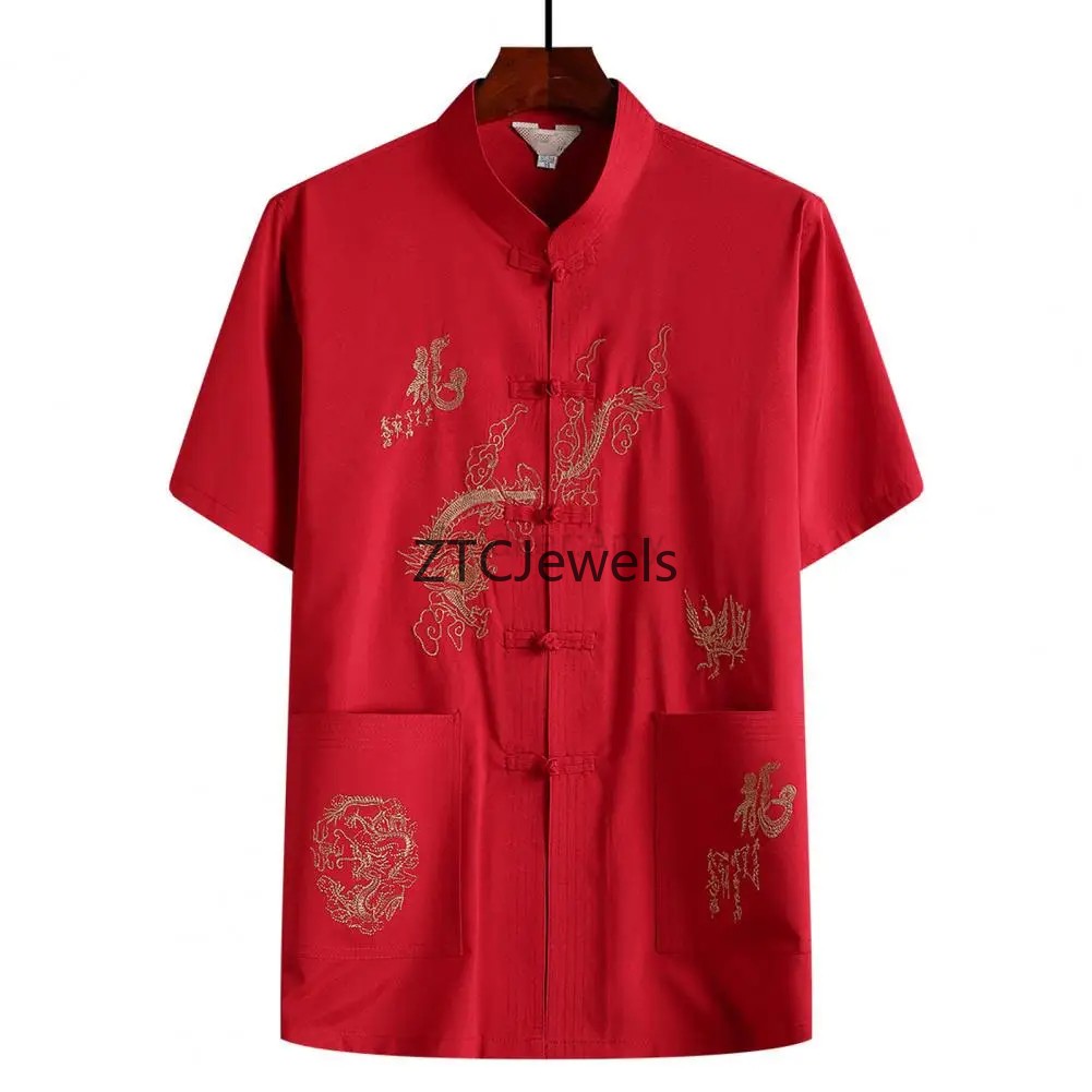 Мужская рубашка с вышивкой кит – обзор и цена Embroidery Shirt